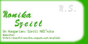 monika szeitl business card